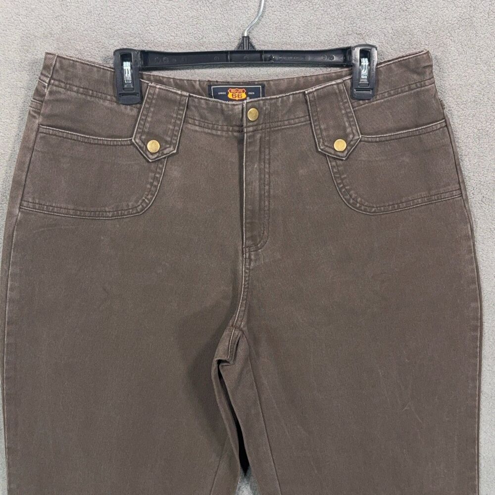 Route 66 Women's Size 16 Pants Lot 2 Pair Khaki Brown Straight Leg Cotton Casual - Picture 12 of 16